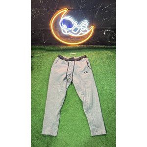 Vintage Nike Y2K Gray Mens Sweatpants size MD Tapered Leg Red Tag Embroidered